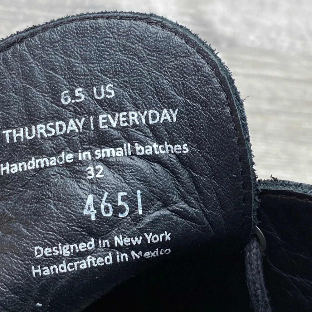 Thursday‎ Boot Co. Boots Scout Mens 6.5 (Fits 7.5) Black Leather Chukka Shoes